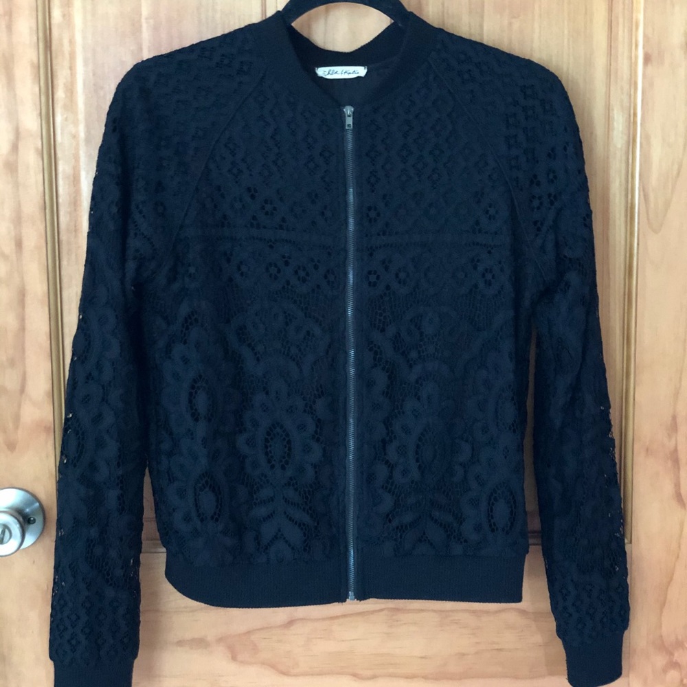 Lace bomber jacket